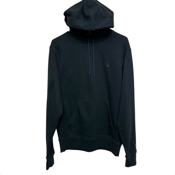 Champion Men's Black Classic Hoodie, Small - Picture 1 of 8